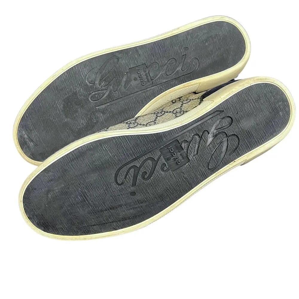 Gucci Blue Navy Monogram shoe size 9G corresponds to a US Men's 9.5-10